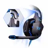 Gaming Headset Casque Deep Bass Stereo Game hörlurar med mikrofon LED -ljus för PS4 Laptop PC Gamer