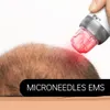 Trådlös 5 -hastighetsnivå Electric Face Beauty Device Bio Pen Q2 Kombinera EMS och mikronedling trippeleffekter Skin föryngring med LED -ljus för skägg / hår återväxt