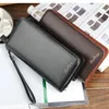 Wallets 2023 Creative Men Clutch Bags Fashion Long Zipper Organizer Large Capacity Mobile Phone Casual Handbags Purse