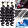 Hair Bulks Body Wave Bundles Brasilianisches Weben 134 Stück Human Natural Black Double Draw 230420