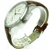 Armbandsur Shanghai Diamond Watch Men's Simple Large Dial Manual Mechanical Fine Steel Transparent läderrem
