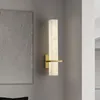 Настенная лампа квадратная трубка Мраморный светодиод 12 Вт золотой меди
