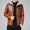 Herren Leder Kunstleder Herren Winter Lederjacken Herbst und Winter Pelzmantel mit Fleece Warm Fell Pu Jacke Biker Warme Lederjacken S-4XL 231120