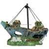 Decorations Aquarium Fish Tank Decorations Landscape Pirate Ship Wreck Ships Decor Resin Boat Ornament Accessories Drop Delivery Home Dhurv