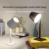 Lampes Lampe sans fil Usb Rechargeable Led Portable Alimenté par batterie Trois couleurs Gradation en continu Petite table lumineuse Room Decor AA230421