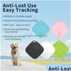 Portachiavi Cordini 1Pc Mini Dispositivo di localizzazione Tag Chiave Child Finder Pet Tracker Posizione Bt Smart Vehicle Anti-Lost Gps Portachiavi Drop Dh5Pc