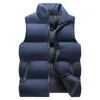 Giubbotti da uomo uomo gilet spesso giubbotto imbottito di cotone imbottito senza maniche inverno outderwear protection cimice cardigan cappotto cardigan