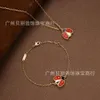 Desginer Clover Net Red Ins Minority Design Sense Fanjia Lucky Five Flower Thabbug Beetle Necklace Bracelet Earring Ringセット