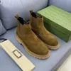 Designer Boots Men Loafers suede Boot Men combat boot versatile modeling Ankle Boots size 38-46