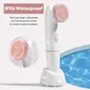 Rengöringsverktyg Tillbehör Electric Cleanser Batteridriven Vattentät Vibration Face Brush 2 Speed ​​Deep Washing Massaging Device 231121