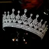 Bruiloft Haarsieraden ASNORA Luxe Kubieke Zirkoon Tiara Bruidshoofdband Bruiloft Kroon Vrouwen Haaraccessoires Prinses Evenement Feest CZ Sieraden 231121