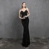 Partykleider DongCMY Glitzerperlen Prominente Abendkleid Sexy Langes Abnehmen Elegant für Frauen 2023