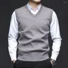 Men's Vests Comfy Fashion Vest Winter Autumn Daily Holiday Male Regular Slight Stretch Solid Color Spring Vacation