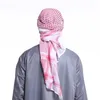 Bufandas Hombres Sombreros árabes Hijab Bufanda Fular islámico Estampado Turbante Árabe Headcover para hombres s ropa musulmana turbante de oración 231121