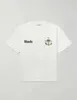 Tasarımcı Moda Giyim Tee Tişörtleri Rhude Yaz Taç Hindistan Cevizi Ağacı T-shirt Beyaz T-shirt Gevşek Pamuklu Trend Marka Erkek Üstleri Streetwear Gevşek Hip hop