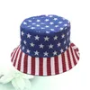 Berets Pool Hats Outdoor Bucket American Flag Headdress Hiking Fisherman Sun Protection Travel