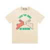Men's designer T shirt rabbit bear pattern printed tee women's summer trend casual short-sleeved loose t shirt fashion tops round neck tshirt