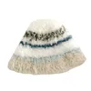 Boinas Halloween Furry Knit Beanie Chapéu Listrado Festa Feriado Inverno Quente