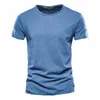 Men's Casual Shirts Soft Thin Shirt Cotton Pullover Round Neck Short Sleeve T Blood