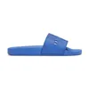 2022 Мужчины Женская платформа Слайды роскошные дизайнерские сандалии многоцветные черно -белые голубые парчонные парчо