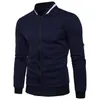 Giacche da uomo Cardigan scozzese casual da uomo Felpa con zip in peluche Giacca con colletto alla coreana Cappotto slim fit a maniche lunghe Moda Abbigliamento maschile 231120