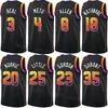 Printed Basketball Man Women Nassir Little Jersey 25 Josh Okogie 2 Drew Eubanks 14 Keita Bates-Diop 21 Jusuf Nurkic 20 Grayson Allen 8 City Black White Orange Purple