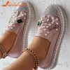 Dress Shoes Hot Sale 2023 Women Mesh Sneakers Slip On Low-top Flats Round Toe Breathable Loafers Shoes Comfy Walk Sneakers Spring Summer T231121