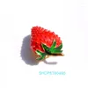 Brooches Fashion Jewelry Cute Strawberry Brooch Red Color Painted Corsage Women Elegant Pin Ladies Gifts Garment Party Dress Accessories