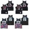 Lycée Basketball 15 Jermaine Cole Jerseys Terry Sanford Chemise Uniforme MARQUE X 15 DREAMVILLE Team Couleur Bleu Marine Noir Film HipHop College Cousu Vintage