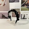 Повязки на голову Дизайнерский бренд класса люкс Cel Girls Черный цвет Дизайнеры Обручи для кос Для женщин Макияж Вечеринка День рождения Модные повязки на голову Аксессуары F3TT