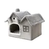 kennels pens Foldable Cat House Warm Chihuahua Cave Bed Basket Suitable for Dogs and Soft Mattress Dog Deep Sleep 231120