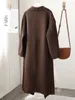 Toteme Women Cashmere عالية الجودة الطويلة شال صاخبة صوف صوف المعطف من الصوف النسائي