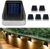 Nowe światło słoneczne na świeżym powietrzu odpad deszczowy Ogród Ogród Dekoracyjne schody Krok Light Wall Fence Fence LED WALL Light