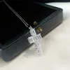 Halsband för kvinnodesigner 925 Silver Square Drill Cross Materials smycken Klassisk stil