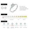 Anéis de casamento Modian D Color Lab Diamante 1CT Anel para Mulheres 925 Sterling Silver Classic Engagement Band Jóias Presentes 231120