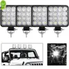 Luzes de trabalho do carro de 42W super brilhante LED Spotlight para carro/motocicleta/SUV/caminhão/empilhadeira/barco 6000k 12/24V acionando lâmpadas de nevoeiro
