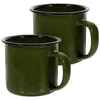 Copos de vinho 2 pcs vintage s vidro doméstico caneca de café portátil copo de leite viagem ferro multifuncional