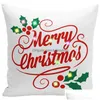 Pillow Case Christmas Fairy Lights Led Pillow Case Polyester Short Plush Cushion Er Reindeer Blue Sky Decoration Gifts 45 X 45Cm Drop Dhjz6