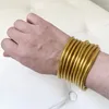 Bangle 9piece Swarkling and Jelly Tube Bracelet مجموعة مناسبة للنساء ملء السيليكون الساعات الخفيفة الوزن Girls 231121