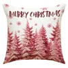 Merry Christmas Pillow Cover 45x45cm Throw Pillowcase Winter Christmas Decorations for Home Tree Deer Sofa Cushion Cover