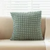 Pillow Soft Comfortable Case Elegant Solid Color For Modern Home Decoration Square Cover With Sofa