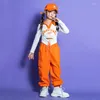 Scene Wear Kpop Kids Hip Hop Clothing Girls Tops Pants Loose Street Dance Performance Outfit Modern Jazz Clothes BL9985