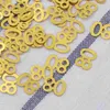 Party Decoration 80 Sequins 80th Birthday Table Scatters Golden Eighty Years Old Anniversary Decor Wedding 1200pcs