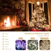 Cordes LED 4M Guirlandes lumineuses en fil de cuivre avec nœuds de ruban, lampe de Noël pour fête, mariage, vacances, décorations d'arbre de Noël