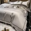 Set di biancheria da letto 160 pezzi di puro cotone Lenzuolo a quattro pezzi a fiocco lungo Copripiumino Summer Nude Sleeping Bedroom