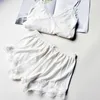 Damen-Nachtwäsche Zweiteiliges Baumwoll-Pyjama-Set für Frauen Sexy Spitzenoberteil und Shorts Pyjama-Sets Spaghetti-Träger-Nachtwäsche Hochelastische Damenkleidung 230421
