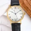 Bilek saatleri Klasik Lüks Saatler Erkekler için 9015 Hareket 38mm Mekanik Otomatik Kollwatch Deri Kayış Mavi Eller Top Saatler 1: 1