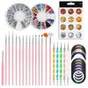 Kit per nail art strumento penna con pennelli per pittura che punteggiano nastro per manicure strass per goccia