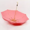 Umbrellas Luxury Umbrella Rain Women Automatic Pink Cute Japanese Windproof Long Parasol Paraguas Anti Uv Sun E6