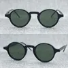 Lunettes de soleil Iatlian Vintage Acétate Cadre rond Ameriacn Fashional Marque Simple Design Shades Lunettes